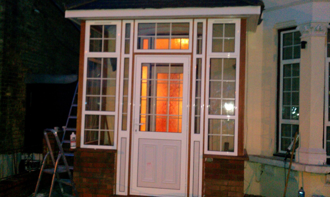 uPVC porch with Georgian bar glazing installed in Earlsfield